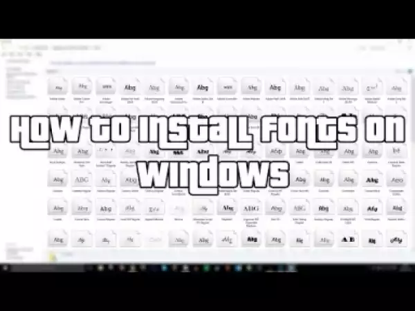 Video: How To Install Fonts For Windows *easy*